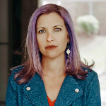 Sarah Newman smirking