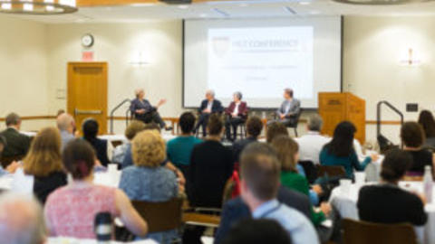 HILT Conference attendees in a bright sunny room.