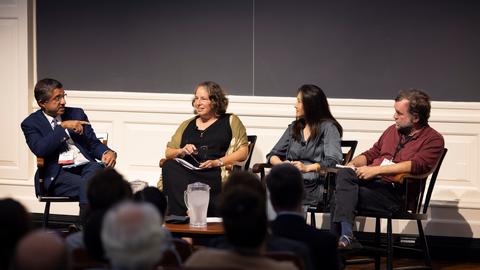 People sitting on stage