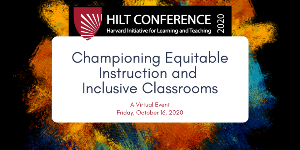 Colorful abstract art labeled with HILT Conference.