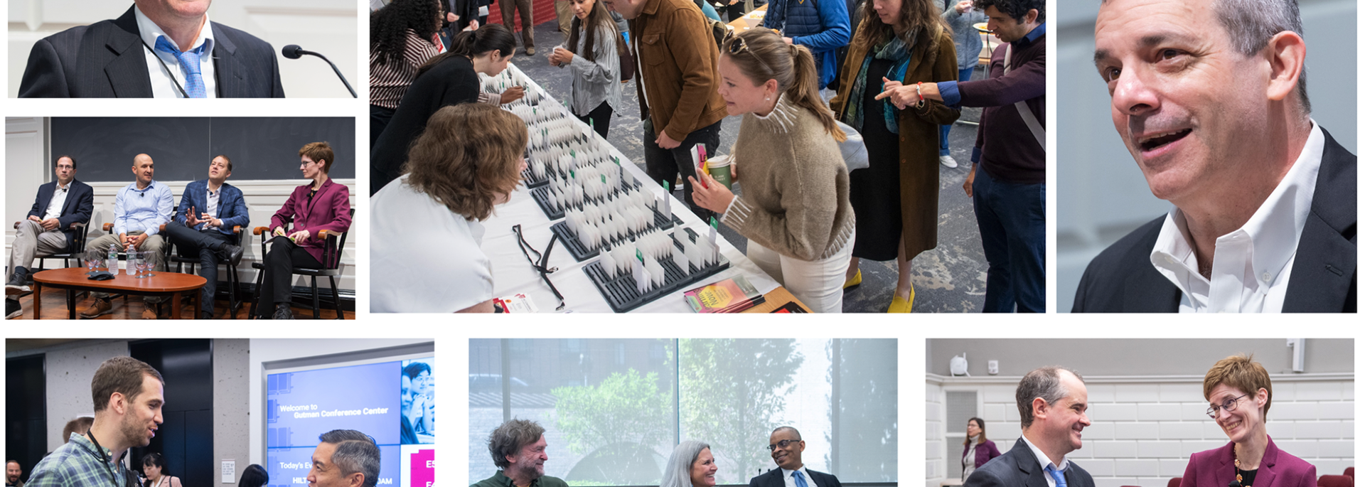 6 images of attendees from conferece