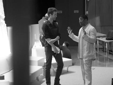 Two people having a conversation