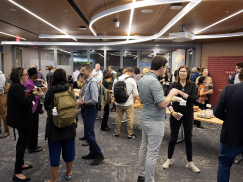 People networking during a HILT Confernce