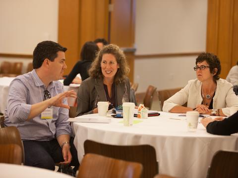 People sitting at a round table