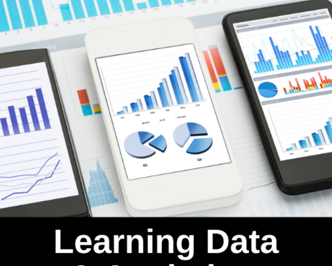 Blue bar graph.