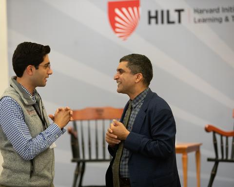Two people having a conversation