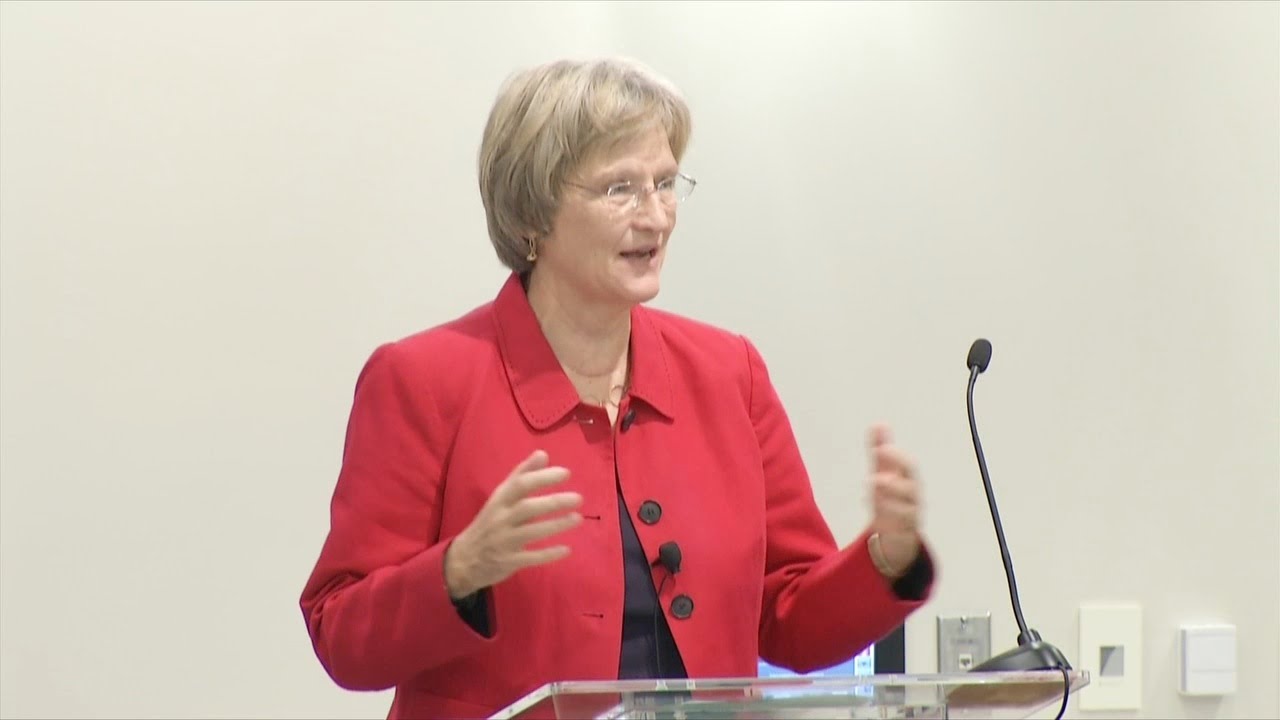 President Drew Faust welcomes attendees to the 2014 HILT Conference, held September 16th