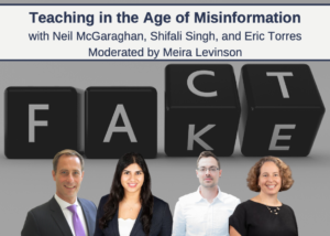 Image of the speakers for the Misinformation event