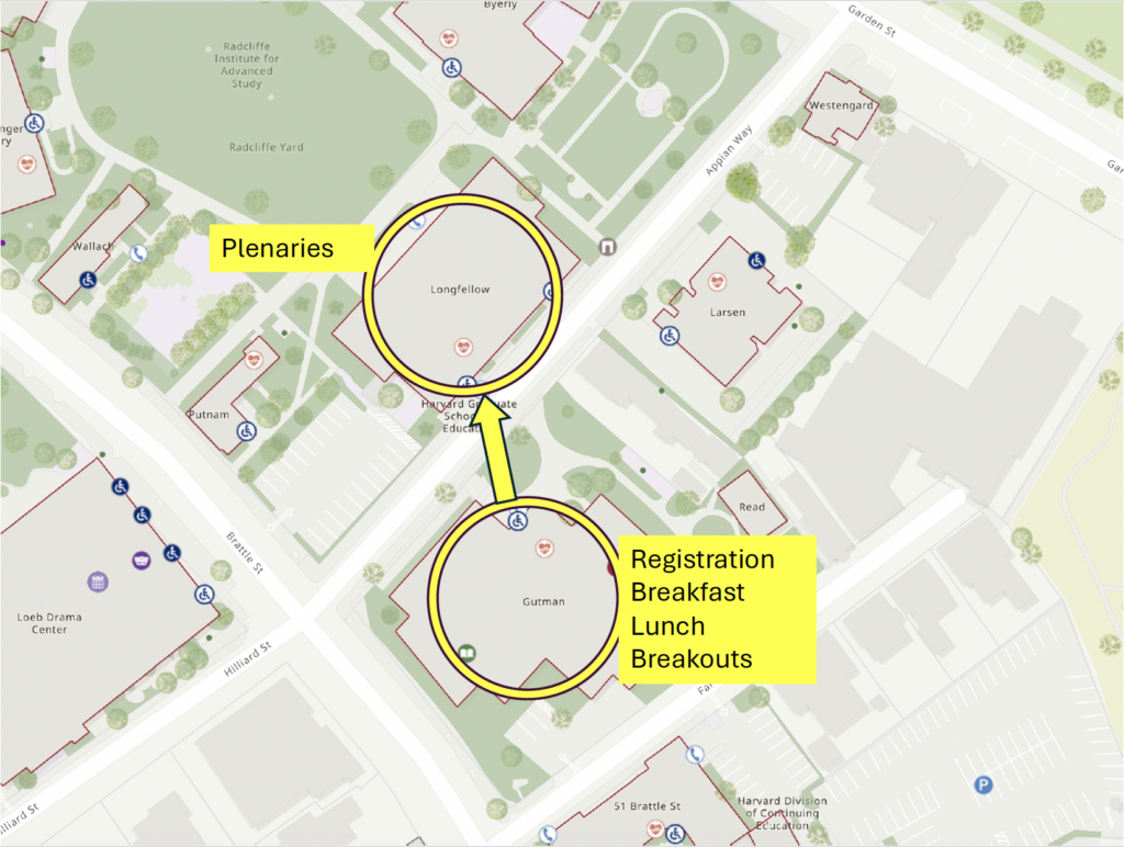 Map of Harvard Graduate School of Education's campus