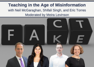 Teaching in the Age of Misinformation HILT event flyer